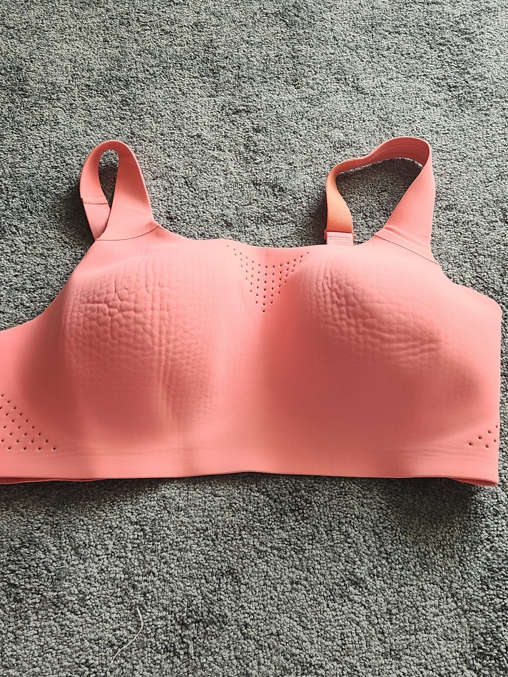 Victoria's Secret Coral Pink Wireless Sports Bra with Venting